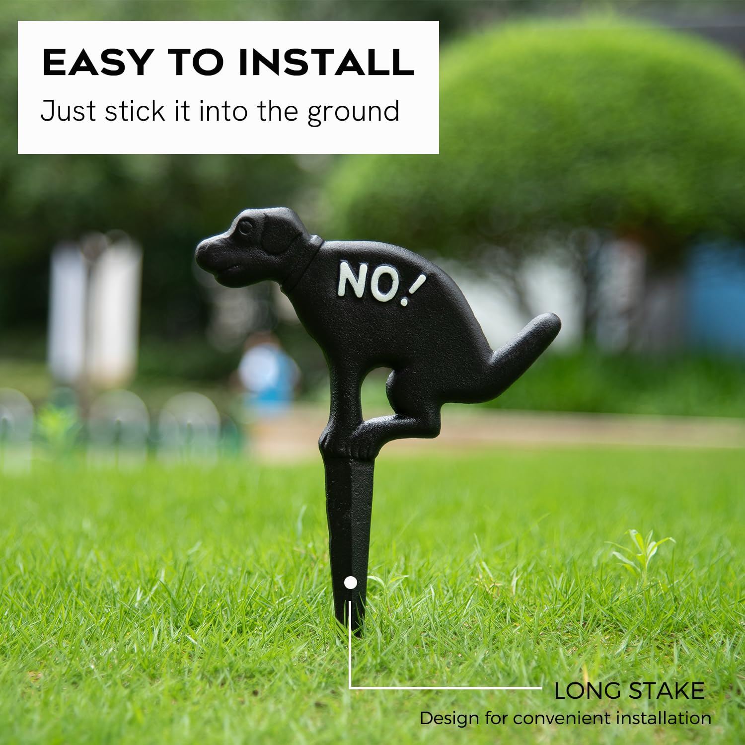 Amazon.co.jp: Prefdo No Pooping Yard Sign - 鋳鉄製 犬のなし